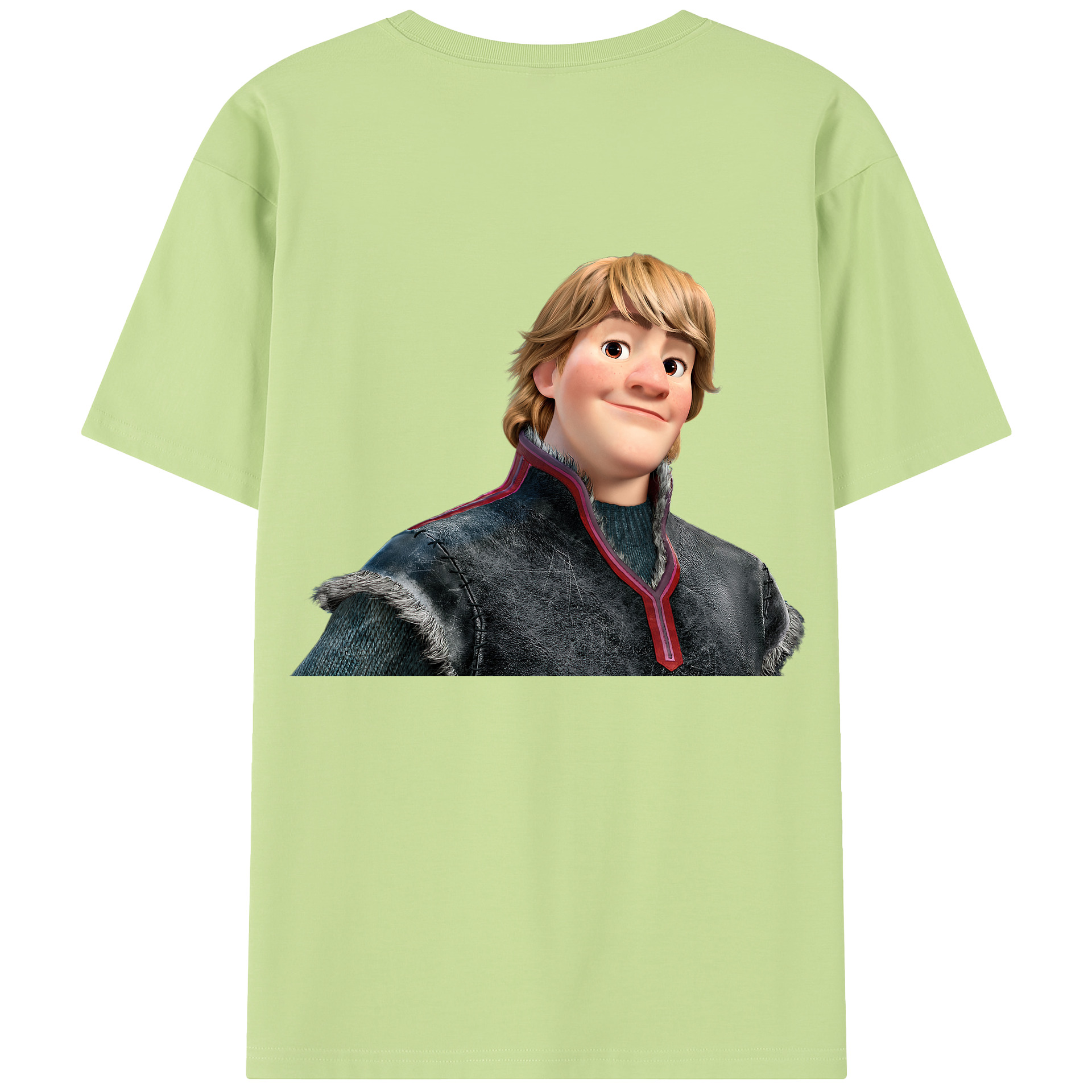 （画像用） アナと雪の女王 アンナ エルサ Frozen Anna Elsa 綿100％半袖Tシャツ（背面プリント）
